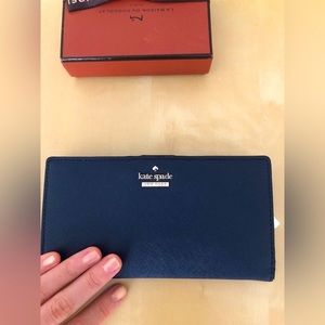 Kate spade cameron street stacy wallet, Navy blue